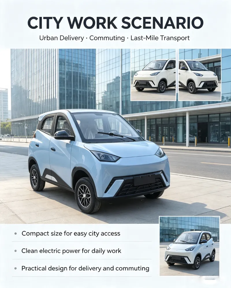 Compact electric vehicle for urban delivery, commuting and last-mile transport